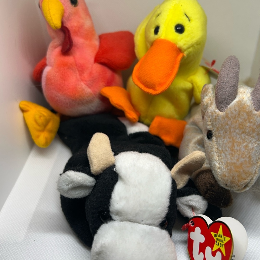 Vintage Beanie Babies Barnyard Set